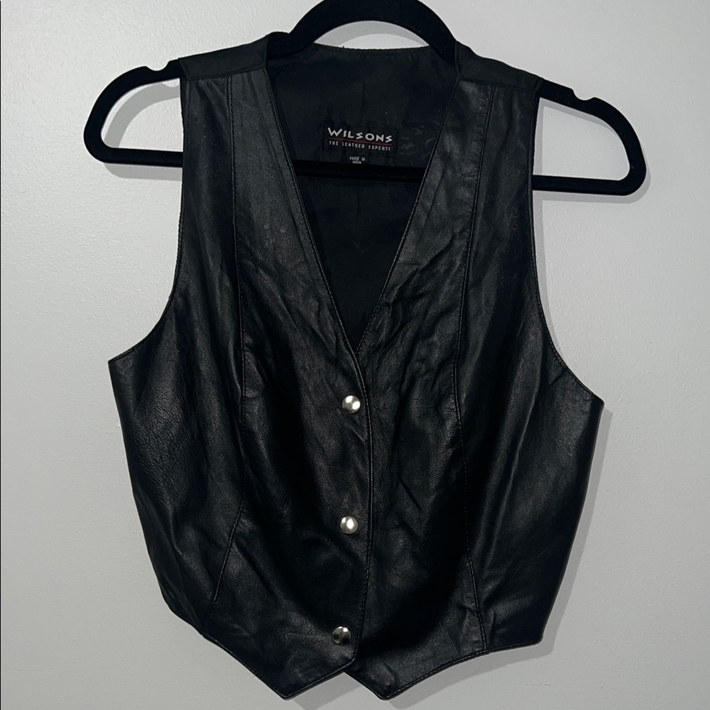 Wilsons Leather Classic Black Vest